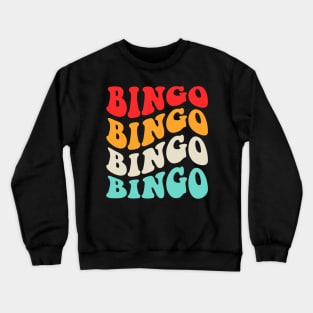 Bingo Player Retro groovy Crewneck Sweatshirt